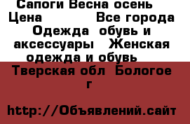 Сапоги Весна осень  › Цена ­ 1 700 - Все города Одежда, обувь и аксессуары » Женская одежда и обувь   . Тверская обл.,Бологое г.